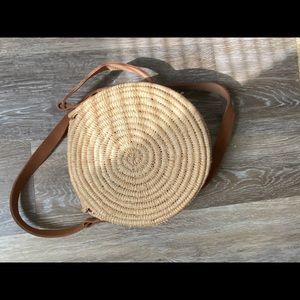 Straw purse bag